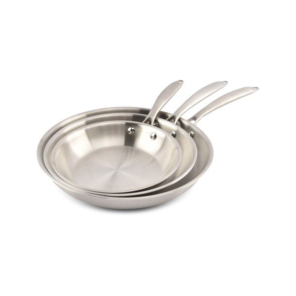 Nerezové panvice v súprave 3 ks ø 29,5 cm Blaze – Salt&Pepper