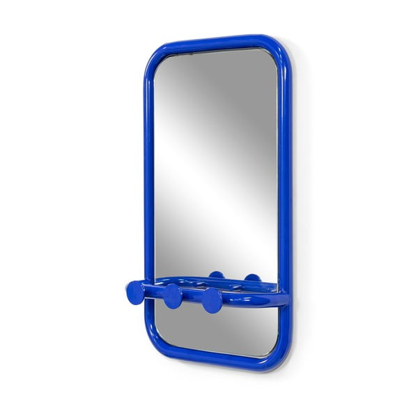 Modrý kovový vešiakový panel 35x60x11 cm Retro – Spinder Design-image-2