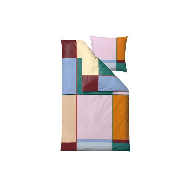 Bavlnené obliečky na jednolôžko 140x200 cm Colour Block – Södahl