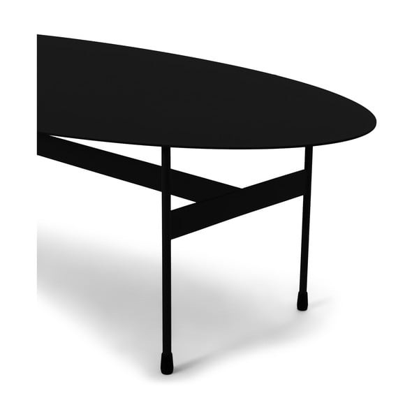 Čierny kovový konferenčný stolík 39x120 cm Mira – Spinder Design-image-2