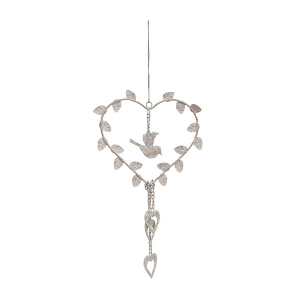 Závesná dekorácia Antic Line Heart Birds