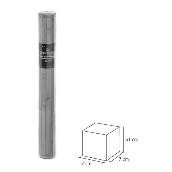 Zelený/sivý bambusový koberec 60x90 cm – Casa Selección-image-3