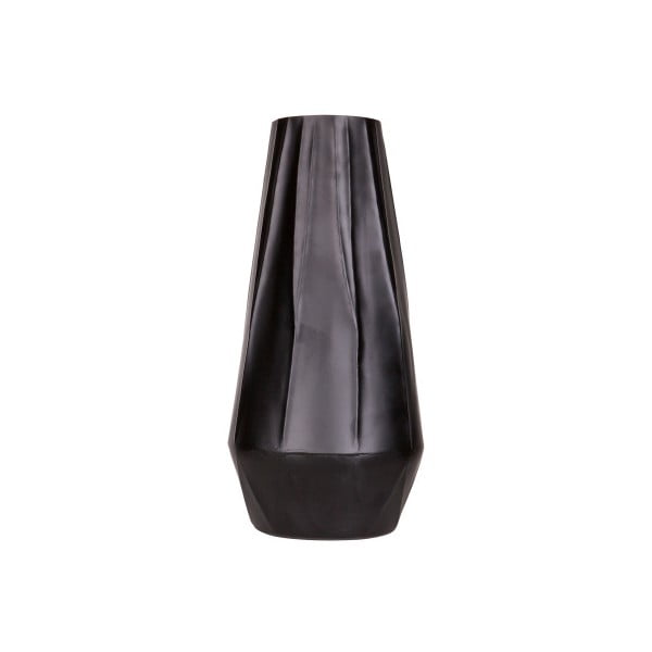 Čierna váza De Eekhoorn Angular, výška 33 cm