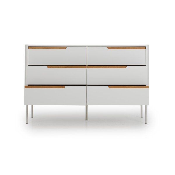 Biela komoda Tenzo Switch, 130 x 83 cm-image-4