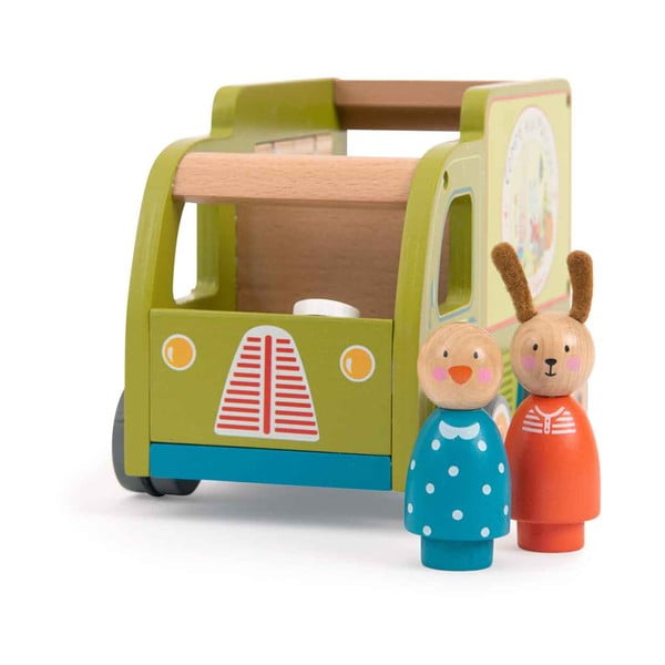 Drevené autíčko La Grande Famille Food Truck  – Moulin Roty-image-2