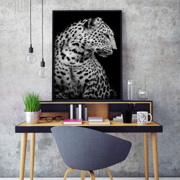 Plagát v drevenom ráme Leopard-image-1