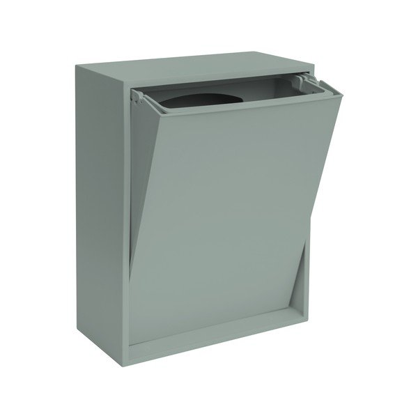 Sivomodrý odpadkový kôš na triedený odpad/nástenný z recyklovaného plastu Recycling Box – ReCollector