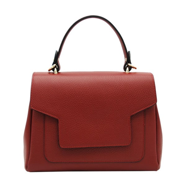 Tmavočervená kabelka z pravej kože Andrea Cardone Callis