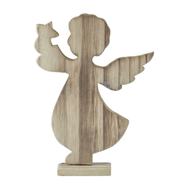 Dekoratívna soška KJ Collection Angel Natural Wood