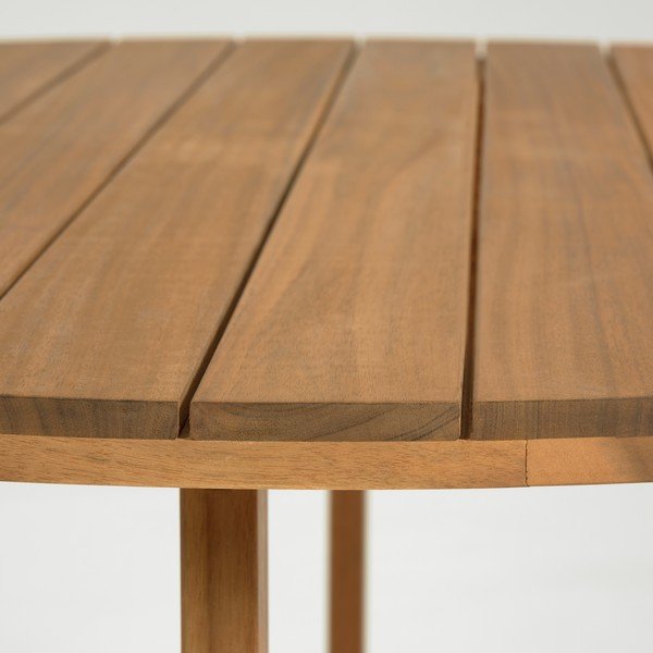 Záhradný jedálenský stôl z akáciového dreva Kave Home Dafne, ⌀ 120 cm-image-2