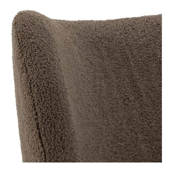 Hnedé kreslo z textílie buklé Elmont – Actona-image-4