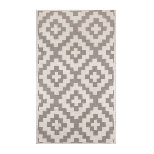 Krémový koberec s prímesou bavlny Art Coffee, 80 × 150 cm