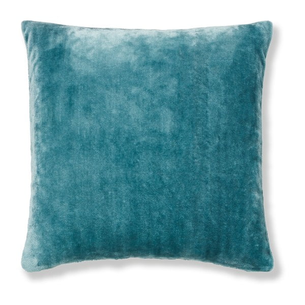Modrá obliečka na vankúš Catherine Lansfield Basic Cuddly, 55 × 55 cm