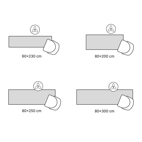 Modrý prateľný behúň 80x300 cm Abstract Colors – Vitaus-image-3
