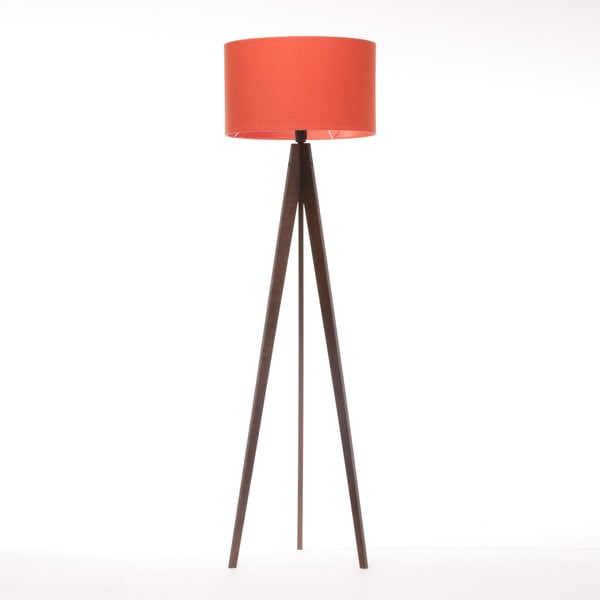 Stojacia lampa Artist Red Felt/Dark Brown, 125x42 cm