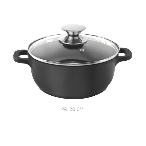 5dielna súprava hliníkového riadu s 3 pokrievkami a roštom Orion Grande-image-4