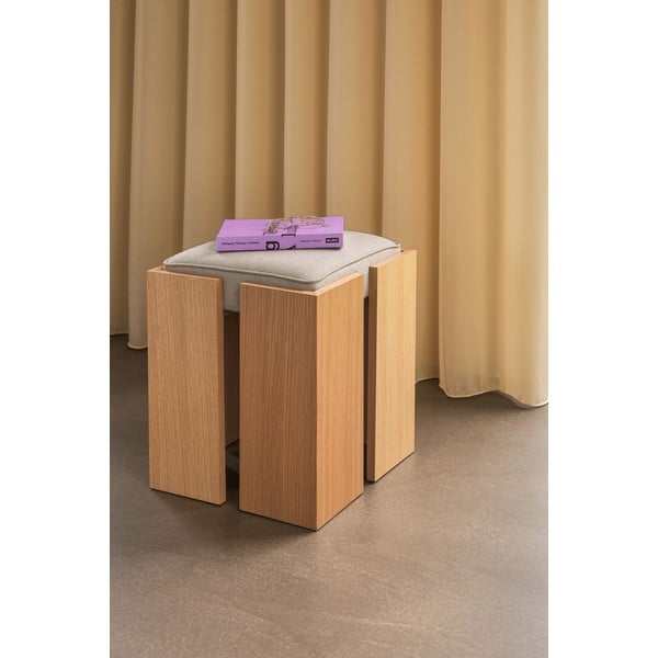 Stolička v prírodnej farbe Forma – Hübsch-image-1