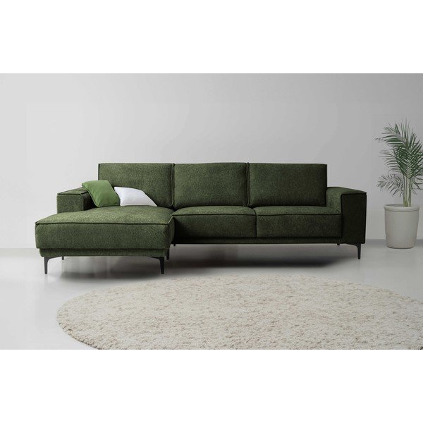 Zelená ženilková rohová pohovka (ľavý roh/s leňoškou) Copenhagen – Scandic-image-1