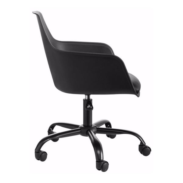 Čierna nastaviteľná kancelárska stolička Støraa Leslie-image-1