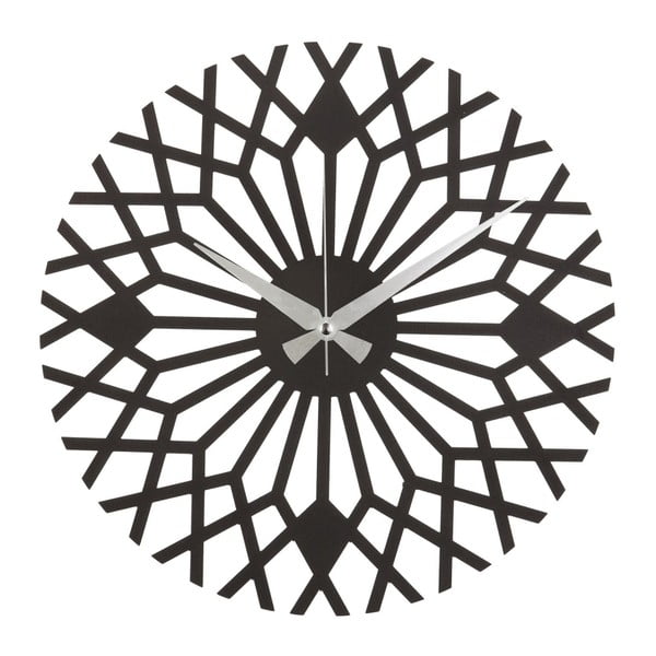 Kovové nástenné hodiny Flower, ø 50 cm