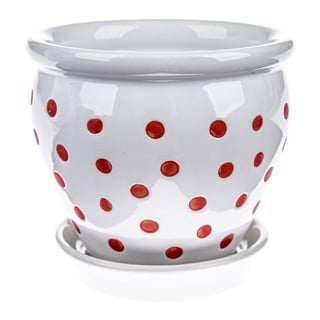 Keramický kvetináč ø 12 cm - Dakls