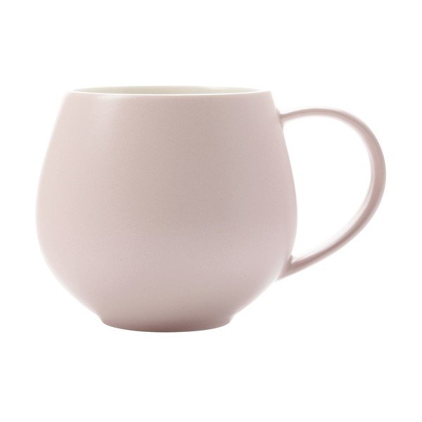 Ružovo-biely porcelánový hrnček Maxwell & Williams Tint, 450 ml