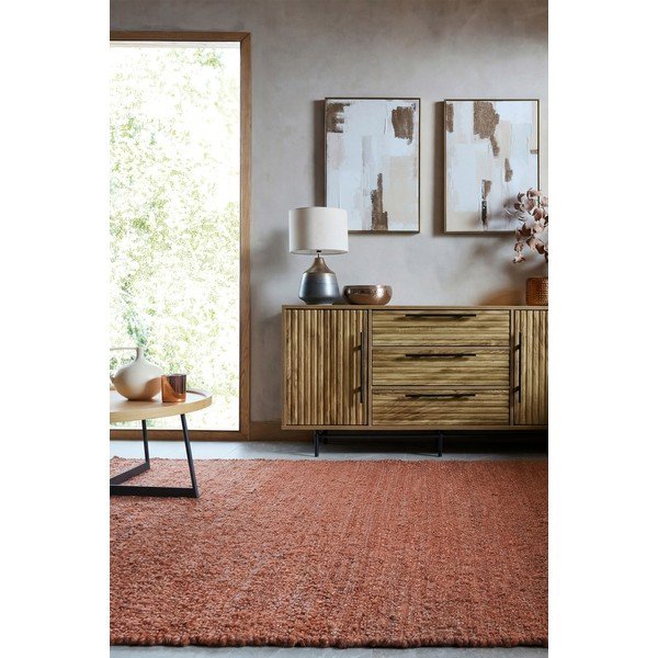 Ručne tkaný koberec v terakotovej farbe 120x170 cm Finley – Flair Rugs-image-2