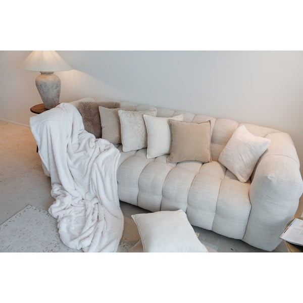 Bielobéžová deka z umelej kožušiny 150x200 cm Ruby – Tiseco Home Studio-image-3