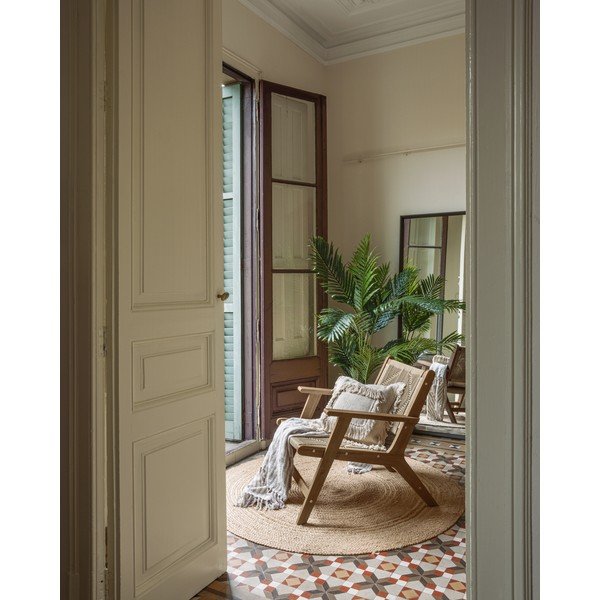 Drevené záhradné kreslo v prírodnej farbe Geralda – Kave Home-image-1