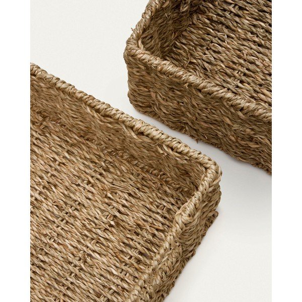 Košíky v súprave 2 ks z morskej trávy 36x27x10 cm Tossa – Kave Home-image-3