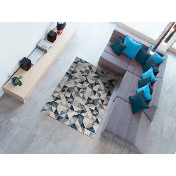 Sivo-modrý koberec Universal Babek Mini, 80 x 150 cm-image-1