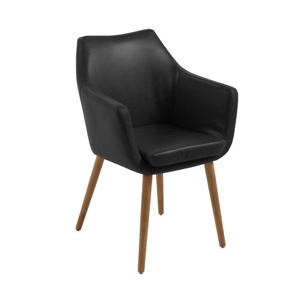 Čierne kreslo Actona Nora