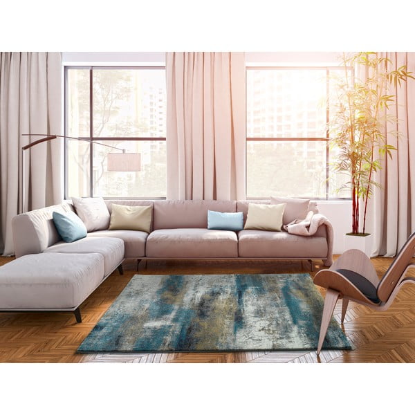 Modrý koberec Universal Kalia Abstract, 120 x 170 cm-image-1