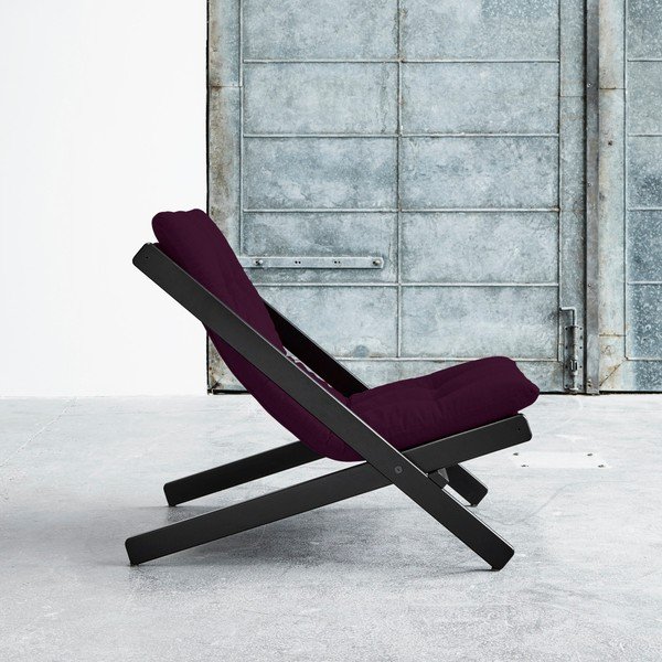 Skladacie kreslo Karup Boogie Black/Purple Plum-image-4