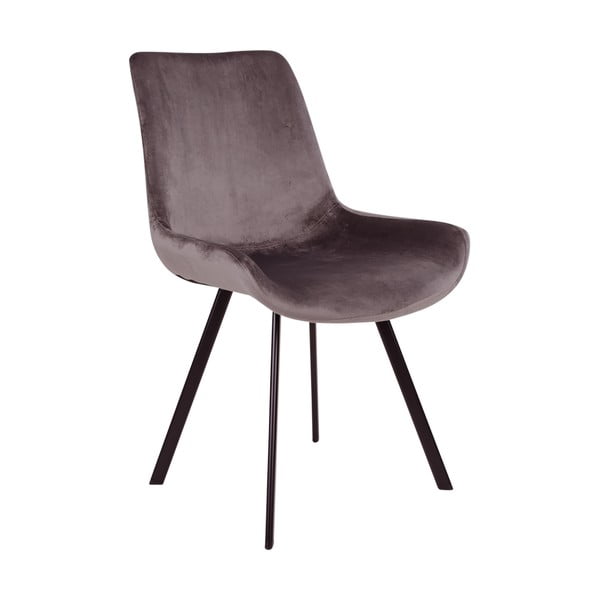 Sivé zamatové jedálenské stoličky v súprave 2 ks Memphis – House Nordic