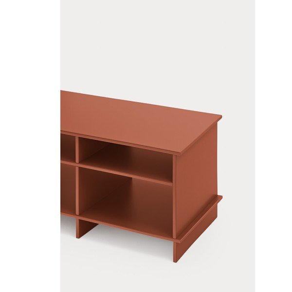 TV stolík v tehlovej farbe 180x50x40 cm Inari – Teulat-image-4