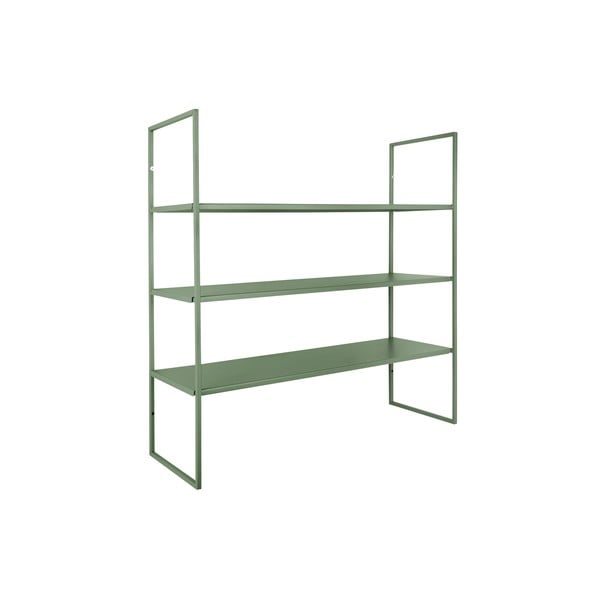Zelená poschodová kovová polica 60 cm Level – PT LIVING-image-2