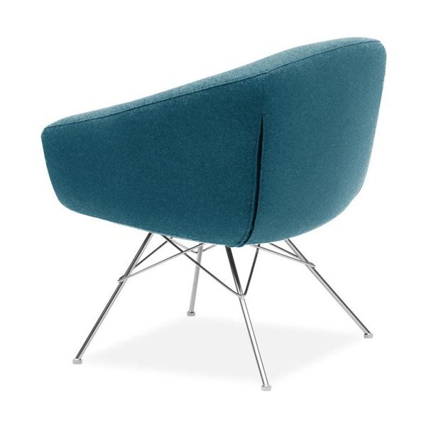 Tyrkysové kreslo Softline Aiko Felt Melange Turquoise-image-3