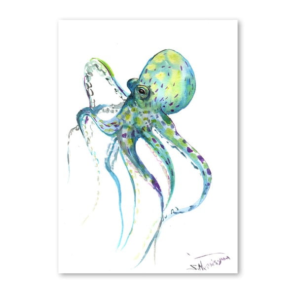 Autorský plagát Octopus od Surena Nersisyana, 30 x 21 cm