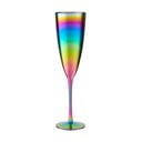 Sada 4 pohárov na šampanské s dúhovým efektom Premier Housowares Rainbow, 290 ml