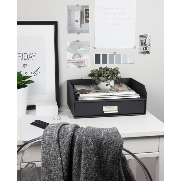 Kartónový organizér na dokumenty so zásuvkou Walter – Bigso Box of Sweden-image-2