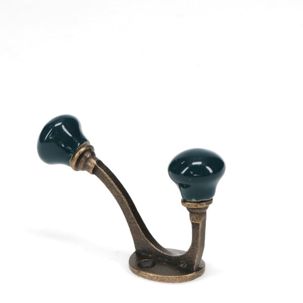 Tmavomodrý kovový nástenný vešiak 3 cm – Rex London-image-3