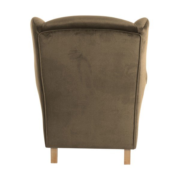 Hnedé kreslo ušiak Max Winzer Lorris Velour Sahara-image-4
