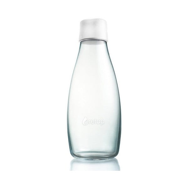 Mliečnobiela sklenená fľaša ReTap s doživotnou zárukou, 800 ml