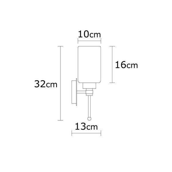 Nástenné svietidlo v bielo-striebornej farbe Balcova – Opviq lights-image-4