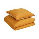 Oranžovo-zelené bavlnené obliečky Hübsch Line, 140 x 220 cm