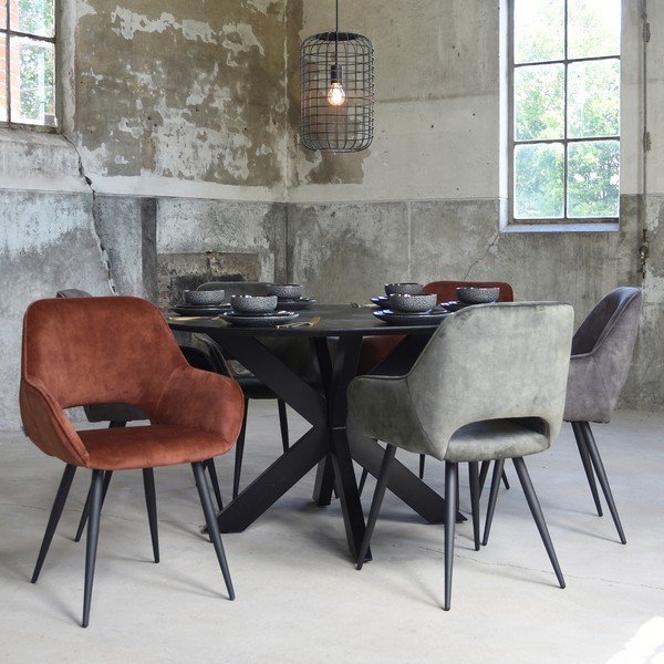 Antracitové jedálenské stoličky v súprave 2 ks Fer – LABEL51-image-1