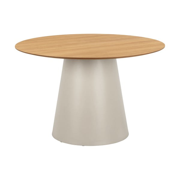 Okrúhly jedálenský stôl s doskou v dubovom dekore ø 120 cm Soli – Actona-image-3