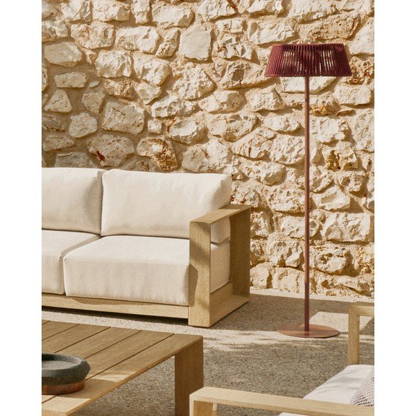 LED stolové/prenosné solárne vonkajšie svietidlo ø 33 cm Aldet – Kave Home-image-2