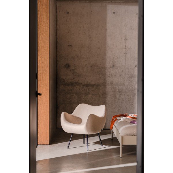 Béžové vlnené kreslo RM58 – noo.ma-image-1